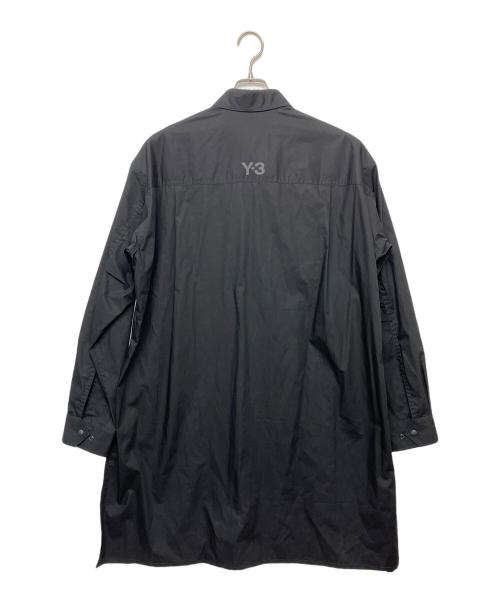 Y-3（ワイスリー）Y-3 (ワイスリー) ナイロンロングシャツ ブラック サイズ:Sの古着・服飾アイテム