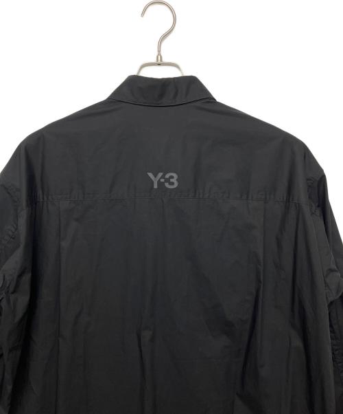 Y-3（ワイスリー）Y-3 (ワイスリー) ナイロンロングシャツ ブラック サイズ:Sの古着・服飾アイテム
