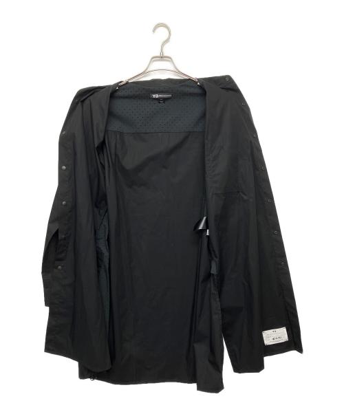 Y-3（ワイスリー）Y-3 (ワイスリー) ナイロンロングシャツ ブラック サイズ:Sの古着・服飾アイテム
