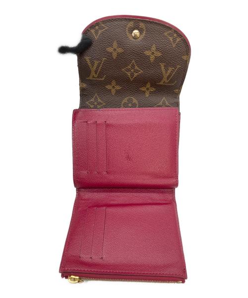 LOUIS VUITTON（ルイ ヴィトン）LOUIS VUITTON (ルイ ヴィトン) M62036　3つ折り財布 ピンク×ブラウンの古着・服飾アイテム