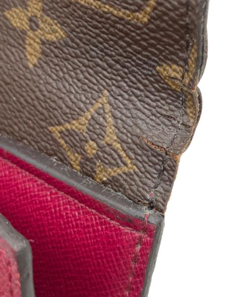 LOUIS VUITTON（ルイ ヴィトン）LOUIS VUITTON (ルイ ヴィトン) M62036　3つ折り財布 ピンク×ブラウンの古着・服飾アイテム