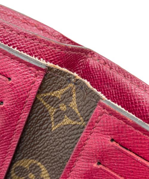 LOUIS VUITTON（ルイ ヴィトン）LOUIS VUITTON (ルイ ヴィトン) M62036　3つ折り財布 ピンク×ブラウンの古着・服飾アイテム