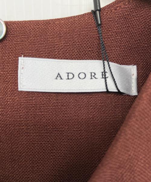 ADORE（アドーア）ADORE (アドーア) 531-2210607　ノースリーブブラウス ブラウン サイズ:38の古着・服飾アイテム