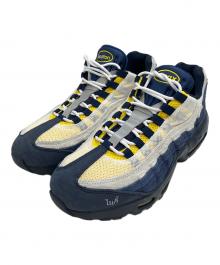 NIKE（ナイキ）の古着「HQ8492-400 Eric Koston × Nike SB Air Max 95 "Obsidian and Speed Yellow" スニーカー」｜ホワイト×ネイビー