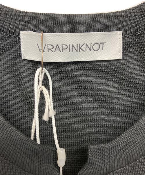 WRAPINKNOT（ラッピンノット）WRAPINKNOT (ラッピンノット) ニットワンピース ブラック サイズ:０ 未使用品の古着・服飾アイテム