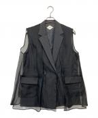 Ameriアメリ）の古着「MEDI SHEER DOCKING LADY LIKE VEST」｜グレー