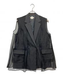 Ameri（アメリ）の古着「MEDI SHEER DOCKING LADY LIKE VEST」｜グレー