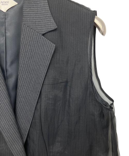 Ameri（アメリ）Ameri (アメリ) MEDI SHEER DOCKING LADY LIKE VEST グレー サイズ:Mの古着・服飾アイテム