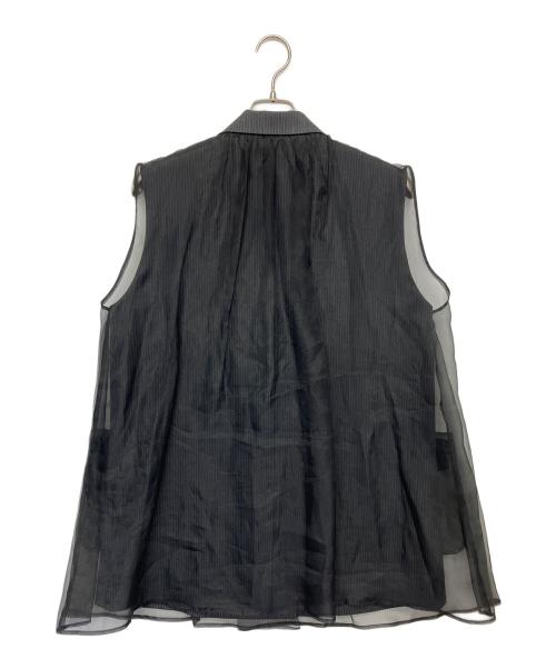 Ameri（アメリ）Ameri (アメリ) MEDI SHEER DOCKING LADY LIKE VEST グレー サイズ:Mの古着・服飾アイテム
