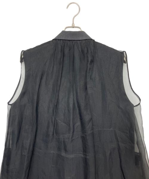 Ameri（アメリ）Ameri (アメリ) MEDI SHEER DOCKING LADY LIKE VEST グレー サイズ:Mの古着・服飾アイテム