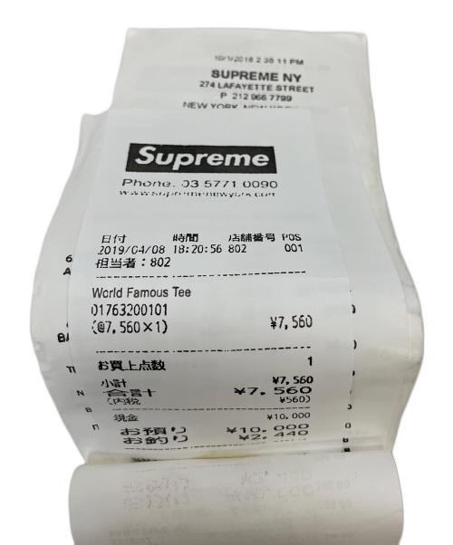 SUPREME（シュプリーム）SUPREME (シュプリーム) MM6 Maison Margiela (エムエムシックスメゾンマルジェラ) Receipt Wallet ブラック×ホワイトの古着・服飾アイテム