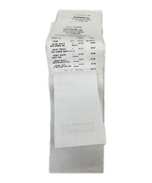 SUPREME（シュプリーム）SUPREME (シュプリーム) MM6 Maison Margiela (エムエムシックスメゾンマルジェラ) Receipt Wallet ブラック×ホワイトの古着・服飾アイテム