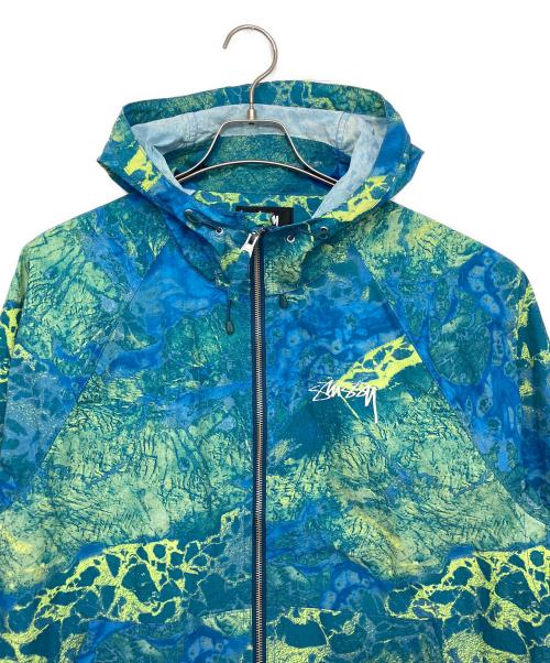 stussy（ステューシー）stussy (ステューシー) beach shell Realtree WAV3 ブルー サイズ:Mの古着・服飾アイテム