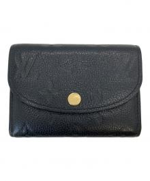 LOUIS VUITTON（ルイ ヴィトン）の古着「モノグラム・アンプラント　ポルトモネ・ロザリ　コインケース」｜ブラック