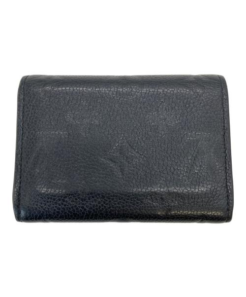 LOUIS VUITTON（ルイ ヴィトン）LOUIS VUITTON (ルイ ヴィトン) モノグラム・アンプラント　ポルトモネ・ロザリ　コインケース ブラックの古着・服飾アイテム