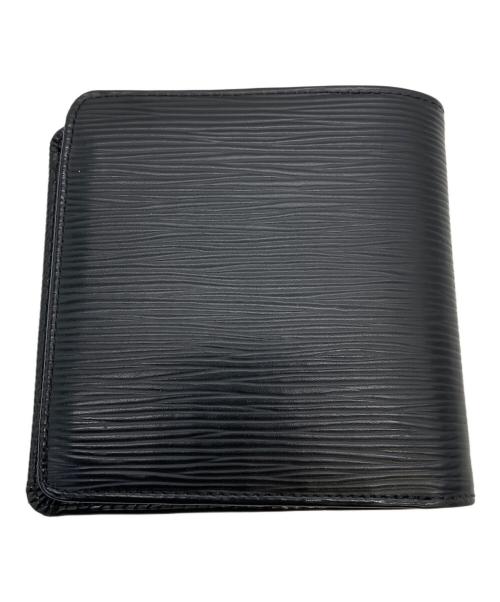 LOUIS VUITTON（ルイ ヴィトン）LOUIS VUITTON (ルイ ヴィトン) M62289　エピ　2つ折り財布 ブラックの古着・服飾アイテム