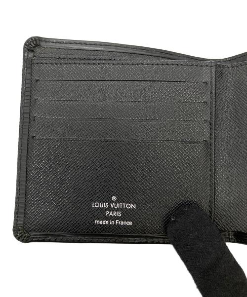 LOUIS VUITTON（ルイ ヴィトン）LOUIS VUITTON (ルイ ヴィトン) M62289　エピ　2つ折り財布 ブラックの古着・服飾アイテム