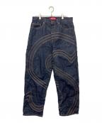 SUPREMEシュプリーム）の古着「logo rigid baggy jean　25SS」｜インディゴ