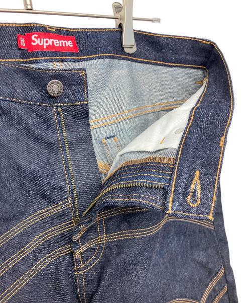 SUPREME（シュプリーム）SUPREME (シュプリーム) logo rigid baggy jean　25SS インディゴ サイズ:81cm (W32)の古着・服飾アイテム