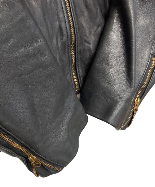 UNDERCOVER（アンダーカバー）UNDERCOVER (アンダーカバー) レザージャケット ZERSTOREN 21SS ブラック サイズ:3の古着・服飾アイテム