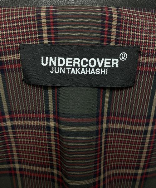 UNDERCOVER（アンダーカバー）UNDERCOVER (アンダーカバー) レザージャケット ZERSTOREN 21SS ブラック サイズ:3の古着・服飾アイテム