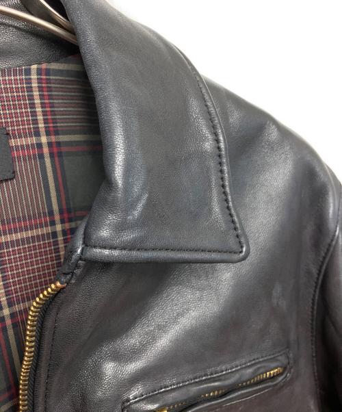 UNDERCOVER（アンダーカバー）UNDERCOVER (アンダーカバー) レザージャケット ZERSTOREN 21SS ブラック サイズ:3の古着・服飾アイテム