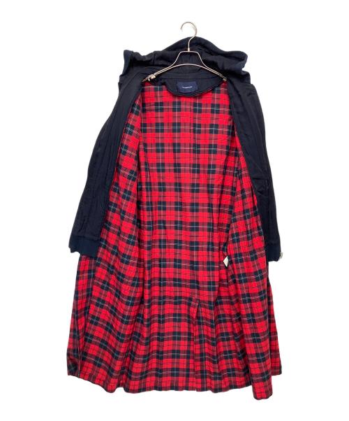 UNDERCOVER（アンダーカバー）UNDERCOVER (アンダーカバー) Hooded Layered Gown Coat レッド サイズ:3の古着・服飾アイテム