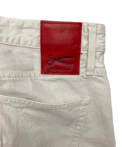 Denham（デンハム）Denham (デンハム) 27200-5-11028　パッチワークホワイトジーンズ ホワイト サイズ:W31×L32の古着・服飾アイテム