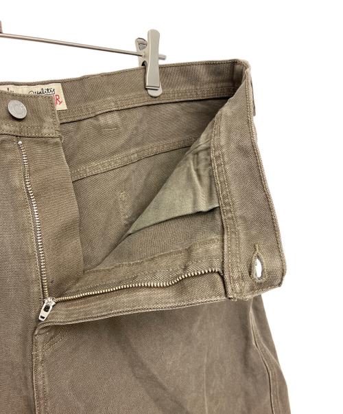 stussy（ステューシー）stussy (ステューシー) Work Short Washed Canvas ブラウン サイズ:36の古着・服飾アイテム