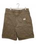 中古・古着 stussy (ステューシー) Work Short Washed Canvas ブラウン サイズ:36：17000円