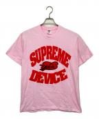 SUPREME×GOODENOUGHシュプリーム×）の古着「半袖カットソー」｜ピンク