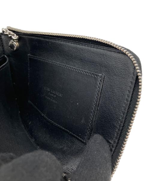 Saint Laurent Paris（サンローランパリ）Saint Laurent Paris (サンローランパリ) 582480-BTY7N-1000　カードケース ブラックの古着・服飾アイテム