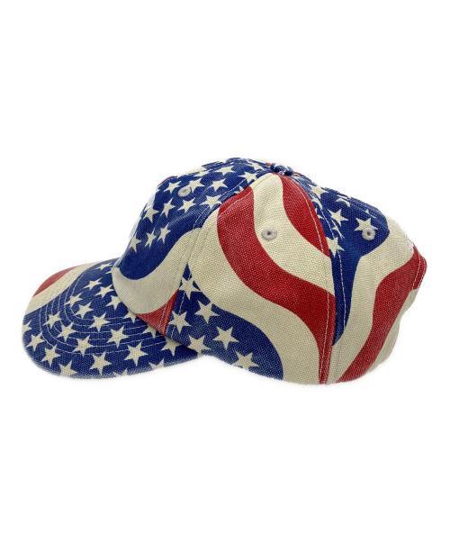 SUPREME（シュプリーム）SUPREME (シュプリーム) Pigment Coated S Logo Cap 26SS ブルー×レッドの古着・服飾アイテム