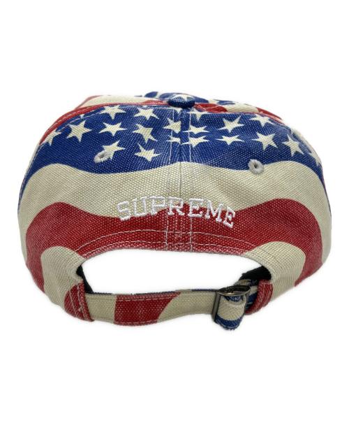 SUPREME（シュプリーム）SUPREME (シュプリーム) Pigment Coated S Logo Cap 26SS ブルー×レッドの古着・服飾アイテム