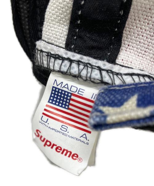 SUPREME（シュプリーム）SUPREME (シュプリーム) Pigment Coated S Logo Cap 26SS ブルー×レッドの古着・服飾アイテム