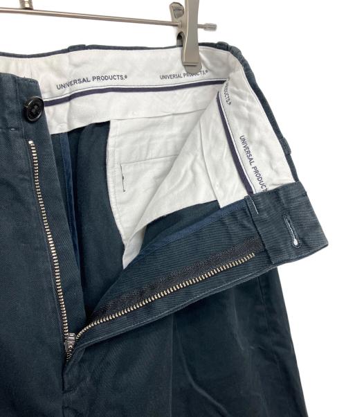 UNIVERSAL PRODUCTS.（ユニバーサルプロダクツ）UNIVERSAL PRODUCTS. (ユニバーサルプロダクツ) NO TUCK WIDE CHINO TROUSERS ブラック サイズ:２の古着・服飾アイテム