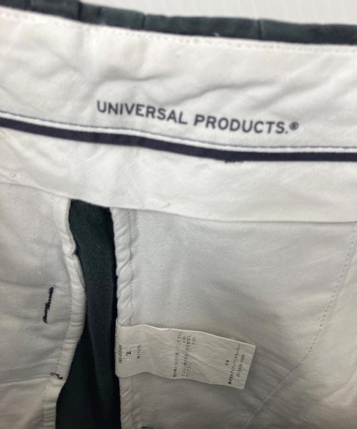 UNIVERSAL PRODUCTS.（ユニバーサルプロダクツ）UNIVERSAL PRODUCTS. (ユニバーサルプロダクツ) NO TUCK WIDE CHINO TROUSERS ブラック サイズ:２の古着・服飾アイテム