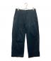 UNIVERSAL PRODUCTS.（ユニバーサルプロダクツ）の古着「NO TUCK WIDE CHINO TROUSERS」｜ブラック