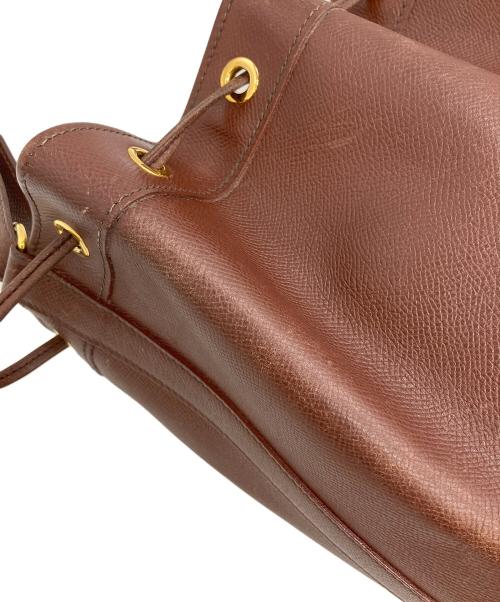 HERMES（エルメス）HERMES (エルメス) マーケットGM 巾着ショルダーバッグ ブラウンの古着・服飾アイテム