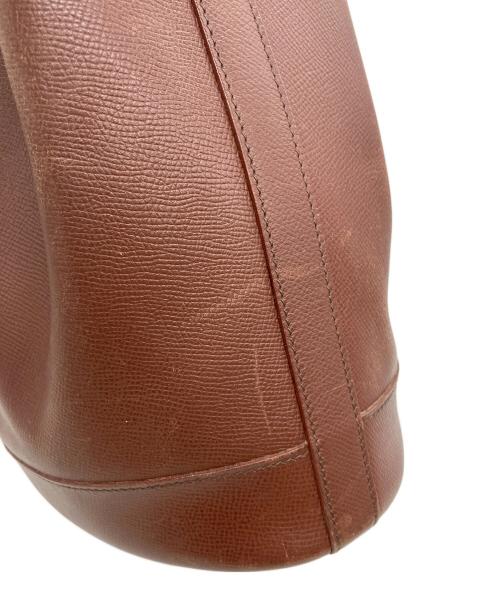 HERMES（エルメス）HERMES (エルメス) マーケットGM 巾着ショルダーバッグ ブラウンの古着・服飾アイテム