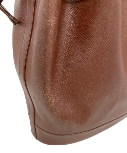 HERMES（エルメス）HERMES (エルメス) マーケットGM 巾着ショルダーバッグ ブラウンの古着・服飾アイテム