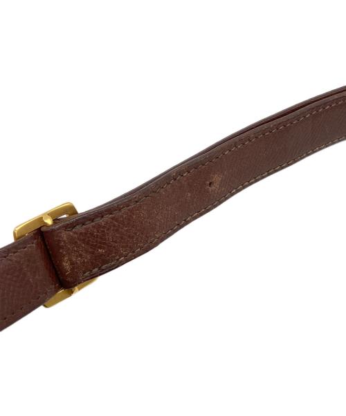 HERMES（エルメス）HERMES (エルメス) マーケットGM 巾着ショルダーバッグ ブラウンの古着・服飾アイテム