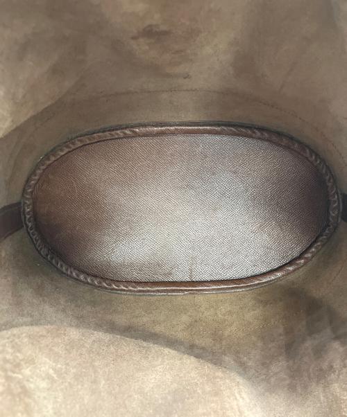 HERMES（エルメス）HERMES (エルメス) マーケットGM 巾着ショルダーバッグ ブラウンの古着・服飾アイテム