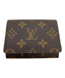 LOUIS VUITTON（ルイ ヴィトン）の古着「モノグラム　ポルト 2カルト・ヴェルティカル　パスケース」｜ブラウン