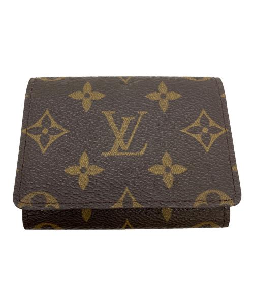 LOUIS VUITTON（ルイ ヴィトン）LOUIS VUITTON (ルイ ヴィトン) モノグラム　ポルト 2カルト・ヴェルティカル　パスケース ブラウンの古着・服飾アイテム