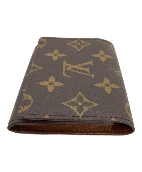 LOUIS VUITTON（ルイ ヴィトン）LOUIS VUITTON (ルイ ヴィトン) モノグラム　ポルト 2カルト・ヴェルティカル　パスケース ブラウンの古着・服飾アイテム