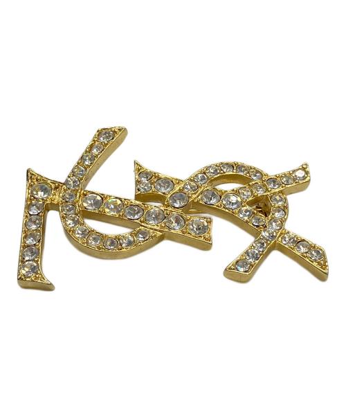 Yves Saint Laurent（イヴサンローラン）Yves Saint Laurent (イヴサンローラン) ラインストーンブローチ ヴィンテージ ブローチの古着・服飾アイテム