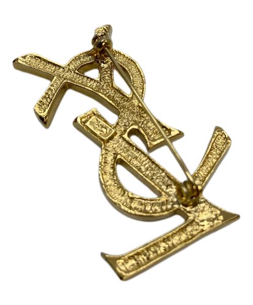 Yves Saint Laurent（イヴサンローラン）Yves Saint Laurent (イヴサンローラン) ラインストーンブローチ ヴィンテージ ブローチの古着・服飾アイテム