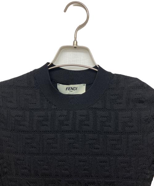 FENDI（フェンディ）FENDI (フェンディ) FZDB77 ABWQ　半袖ワンピース ブラック サイズ:38の古着・服飾アイテム