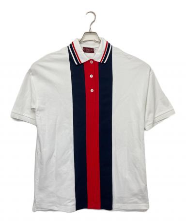 中古・古着通販】GUCCI (グッチ) ウェブストライプポロシャツ